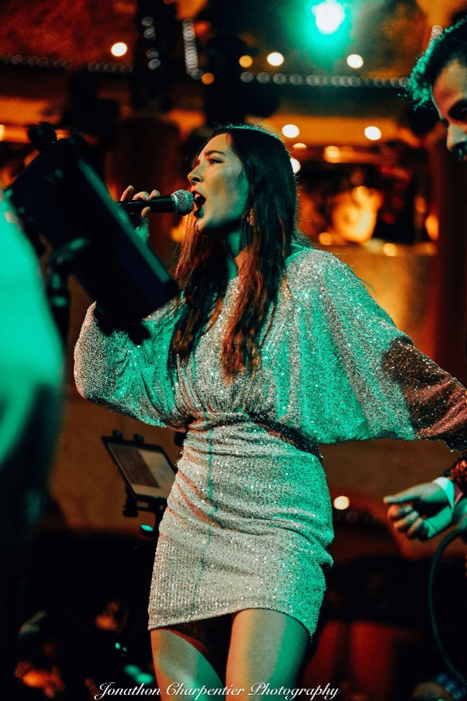 Lana Domeney - Top singers in Sydney performing live in silver dress